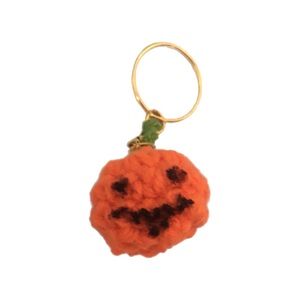 Crochet Jack O Lantern Keychain